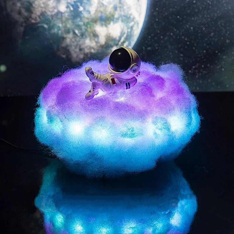 Colorful Clouds Astronaut LED Lamp