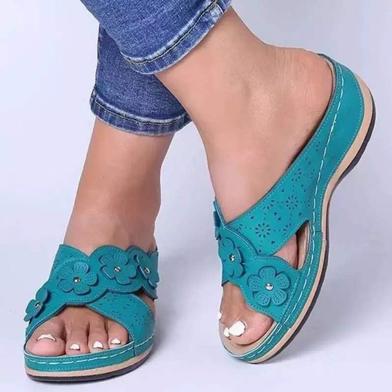 Platform Flower Sandals