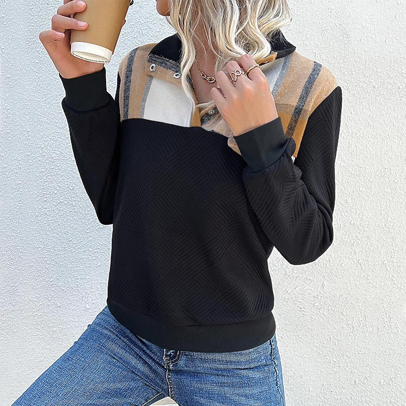 Retro Patchwork Pullover