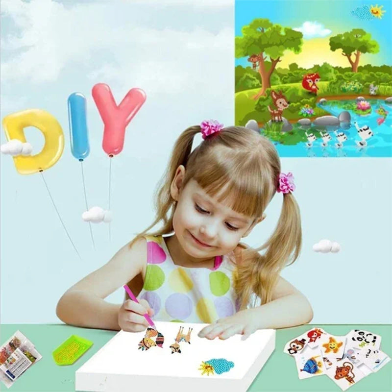 DIY Children's FreeSstick Cartoon Diamond Painting