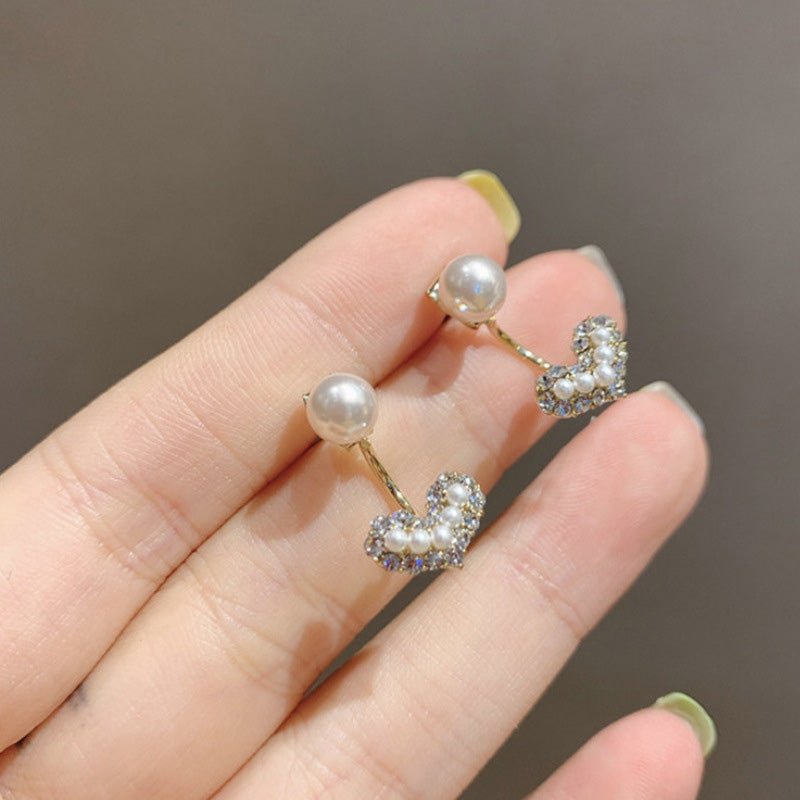 Pearl Love Stud Earrings
