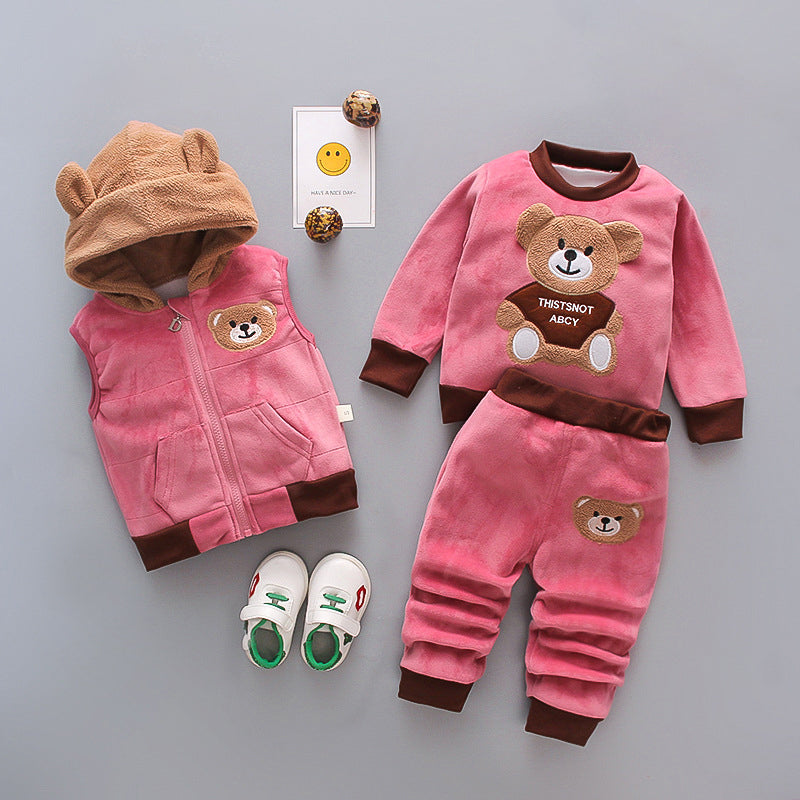 Chidren's Wear Fluffy Bear Pattern Set