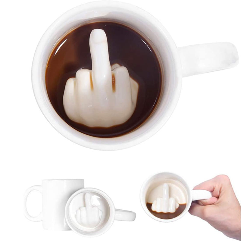 Personalised ceramic long finger cup