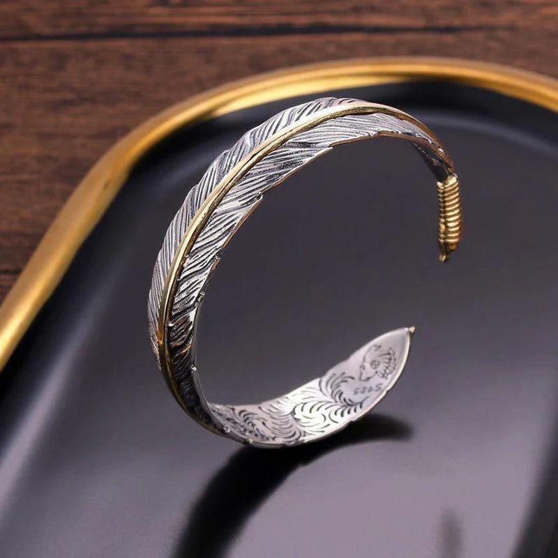 Vintage feather bracelet