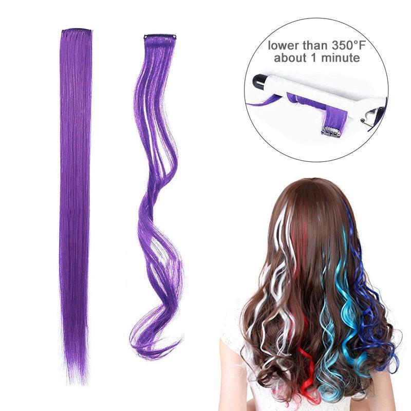 Colored Clip In Hair Extensions