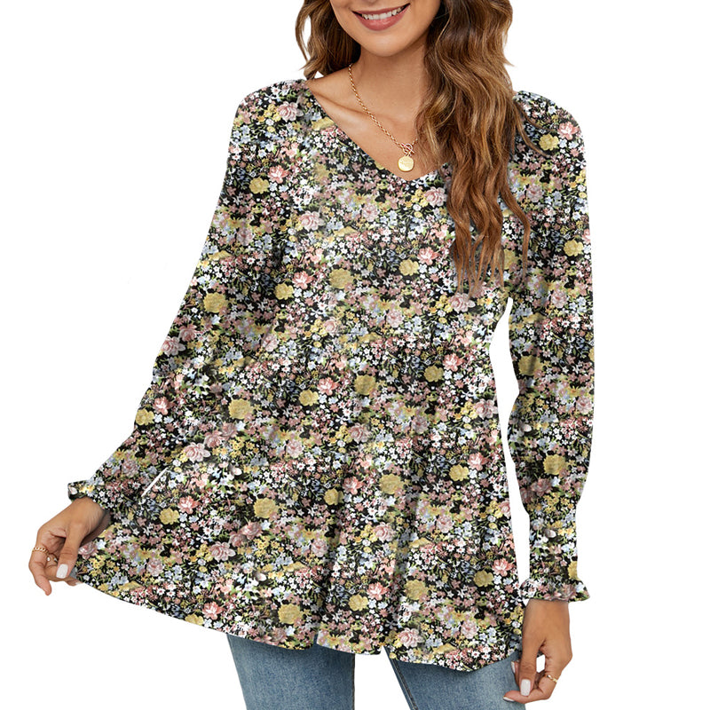 Printed Puff Long Sleeve Shirt