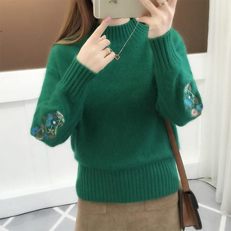 Flower Embroidery Sweater