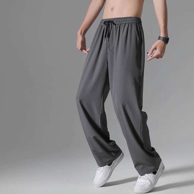 Men's Long Ice Silk Pants