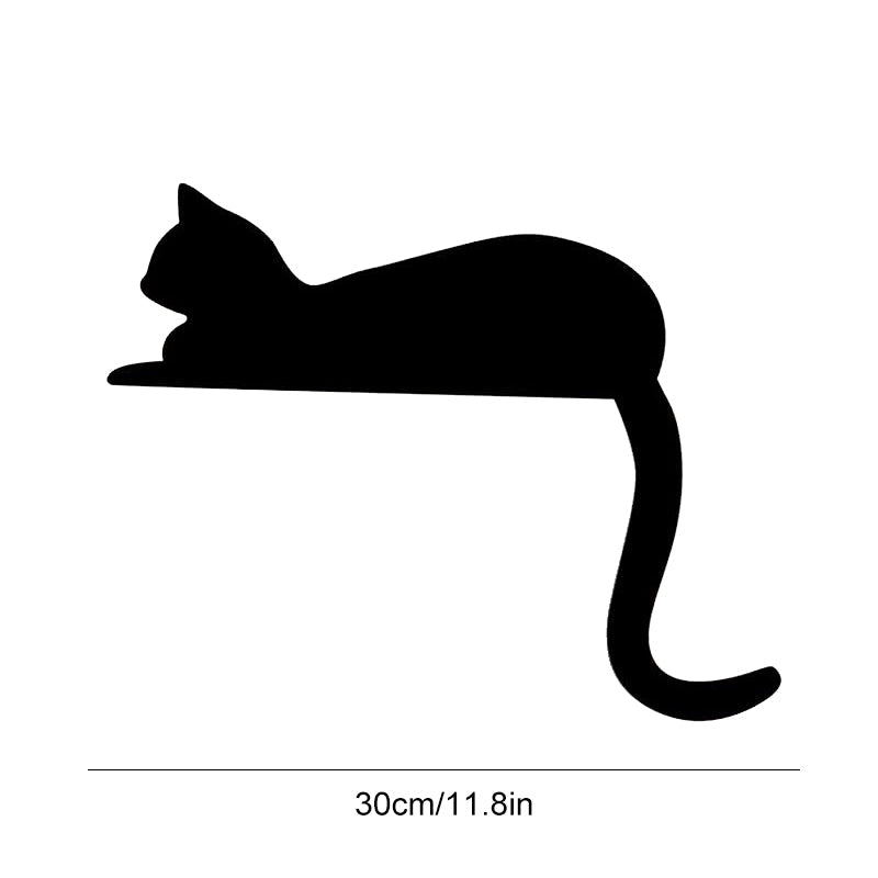 Halloween Black Cat Door Corner Sign Decoration