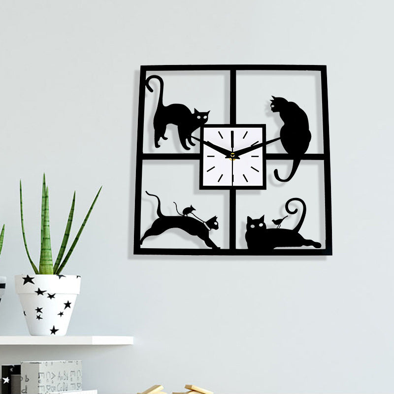 Black Cat Clock
