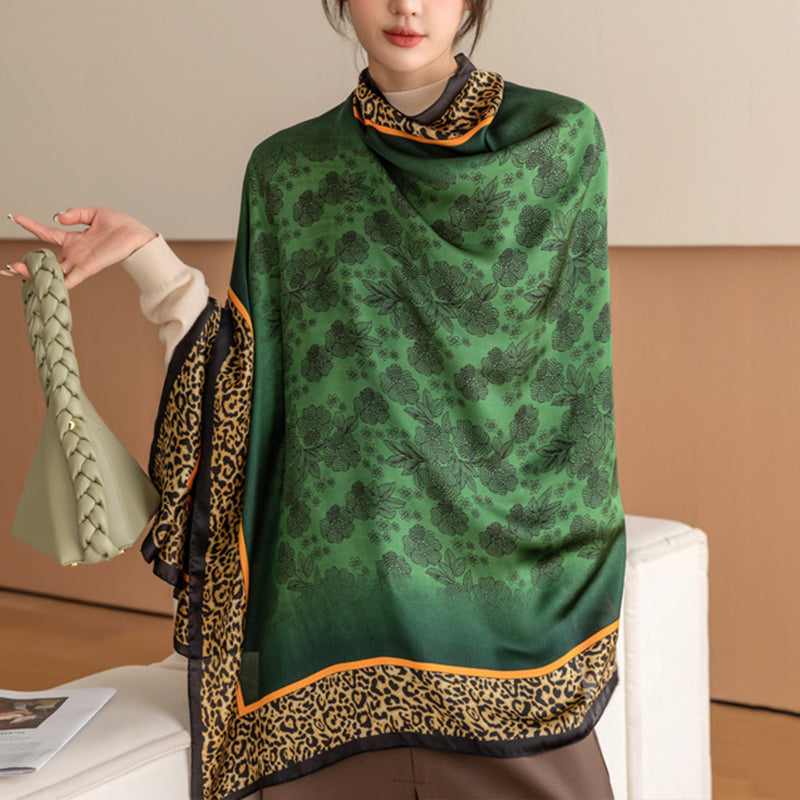 New Silk Hooded Sun Protection Shawl