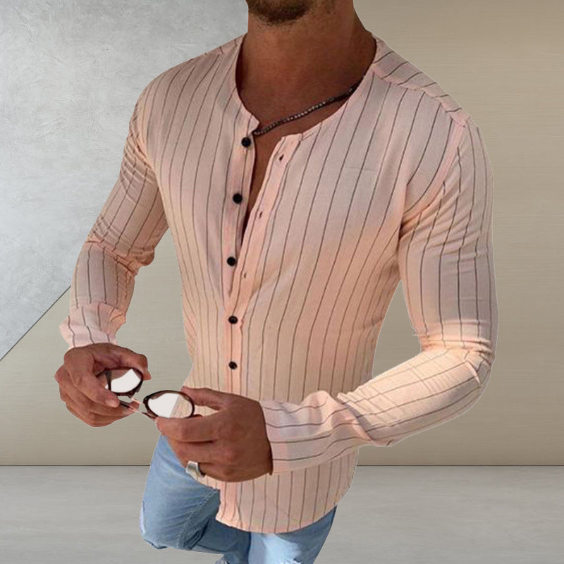 Crew Neck Striped Shirt