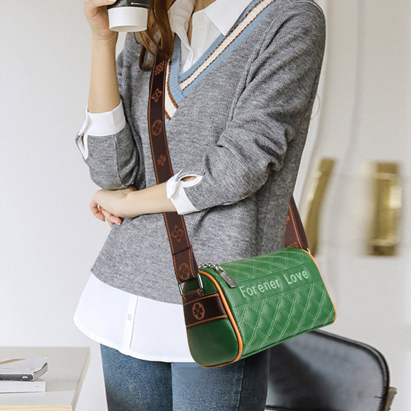 Lingge Cowhide Pillow Bag