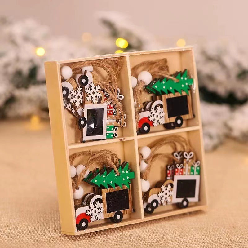 Christmas Wooden Ornament (12 pcs)