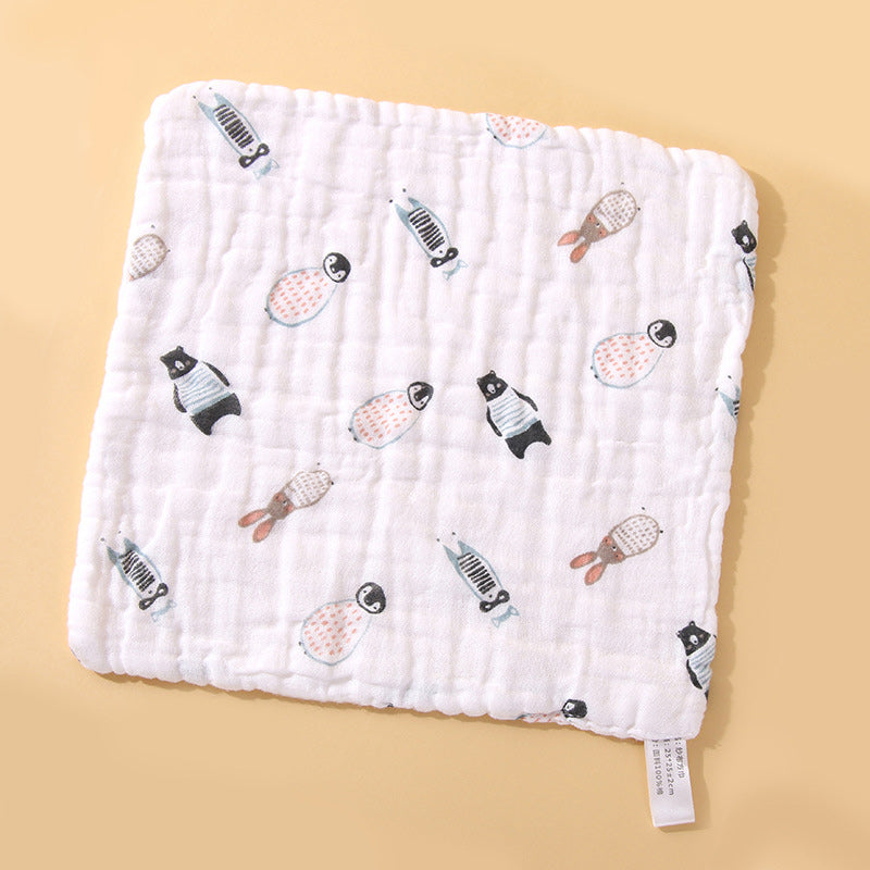 Baby Cartoon cotton gauze towel