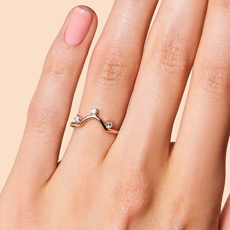 Layered Moonstone Ring