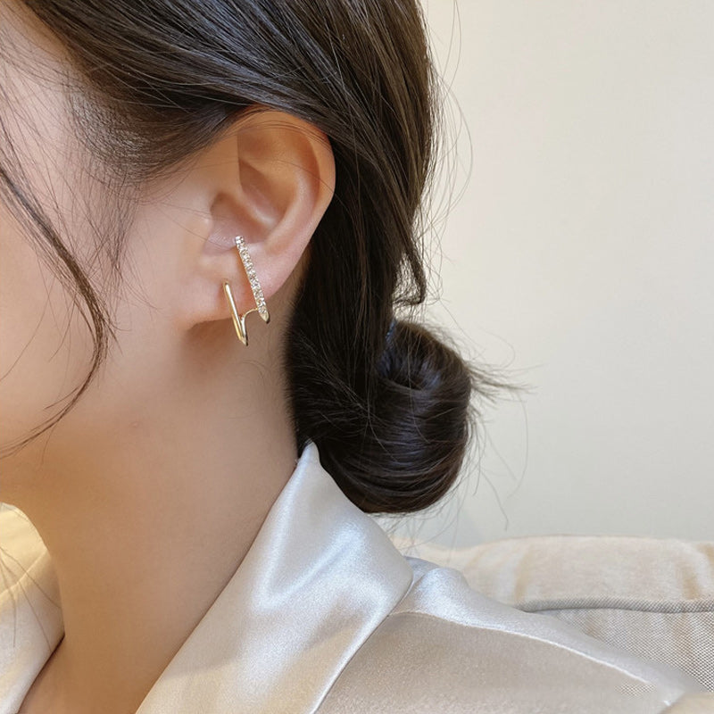 Temperament Zircon Stud Earrings