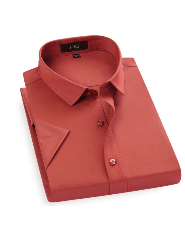 Solid Color Business Shirt