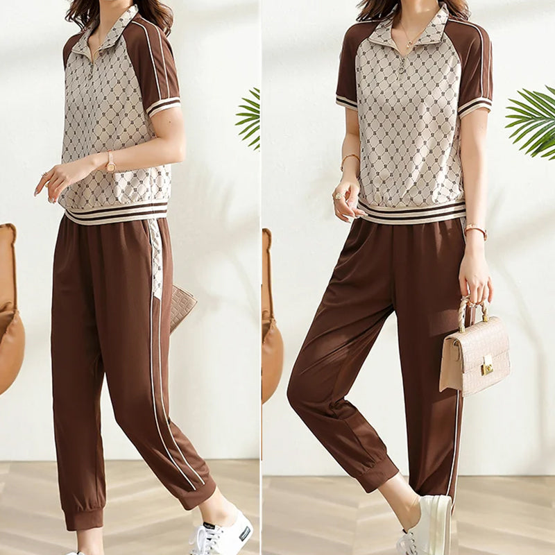 Plus Size Sports Suit