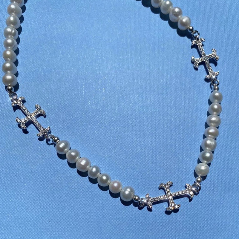 THE DIMIDIUM PEARLY CHAIN CHOKER