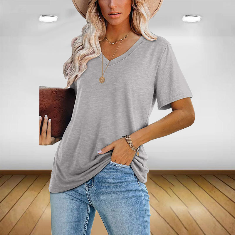 Multicolor V-Neck T-Shirt