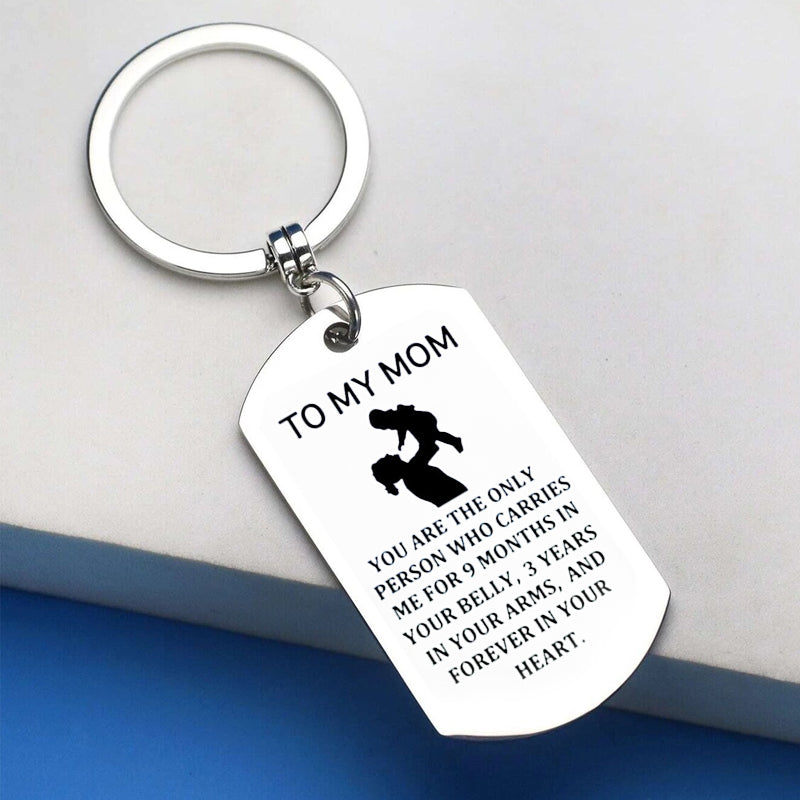 TO MY MOM Keyring, Necklace