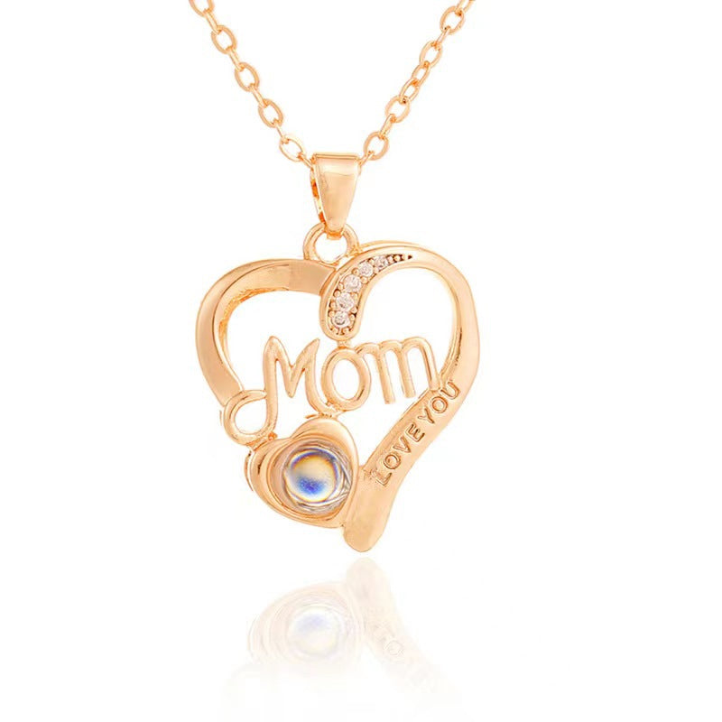 Mother's Day Gift Personalized Photo Projection Necklace