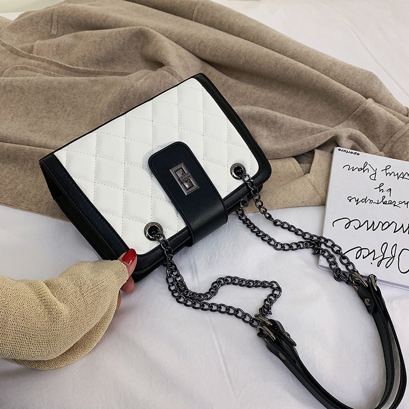 Rhombus Chain Small Square Bag