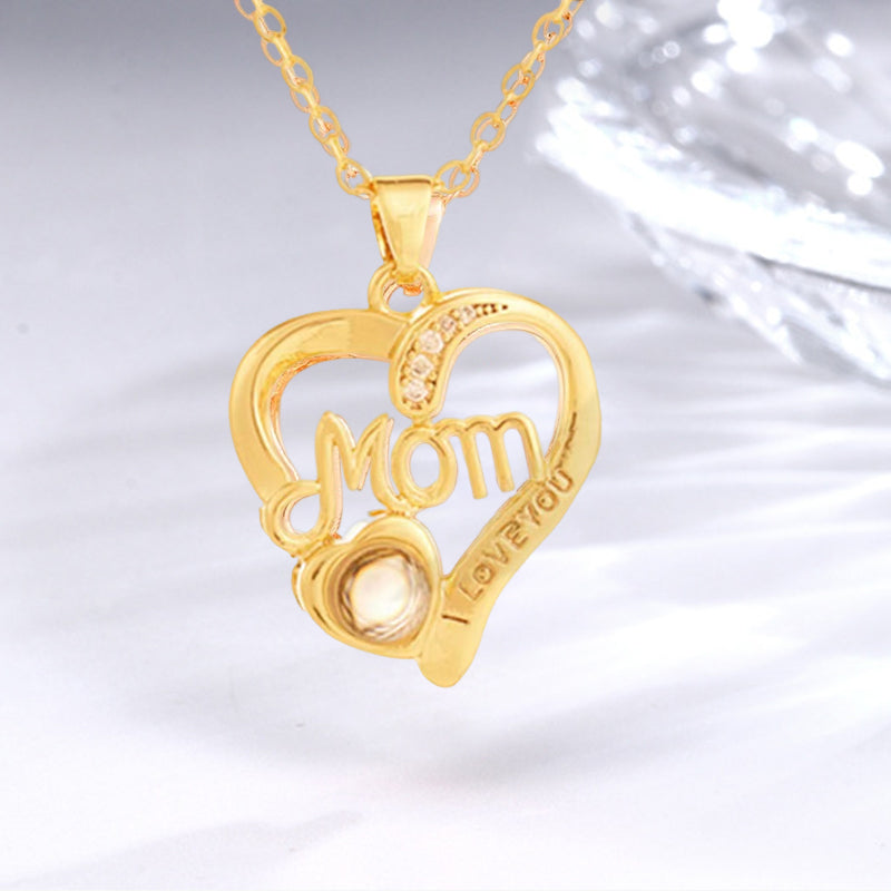 Mother's Day Gift Personalized Photo Projection Necklace