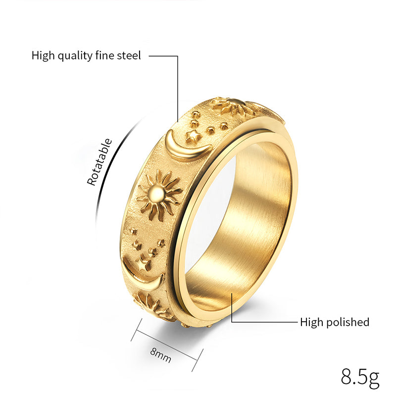 Sterling Silver Rings for Anxiety