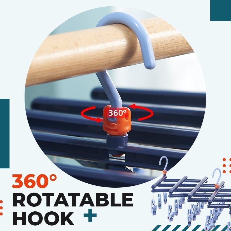 Foldable Multi-functional Multi-head Drying Stand