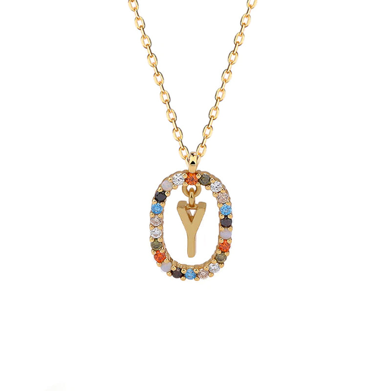 Letter Pendant Necklace