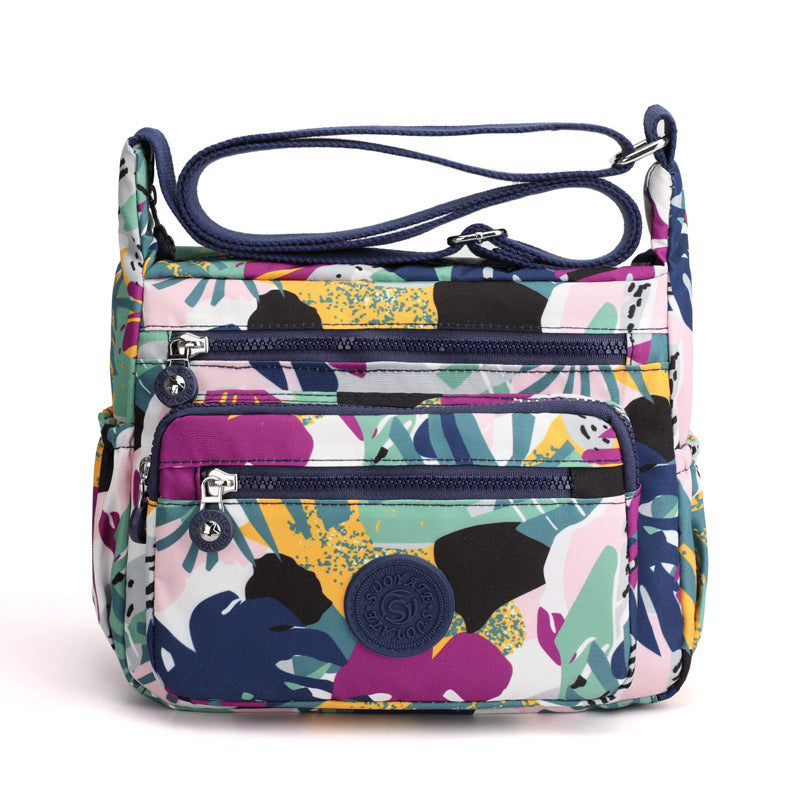 Printed Nylon Shoulder Bag