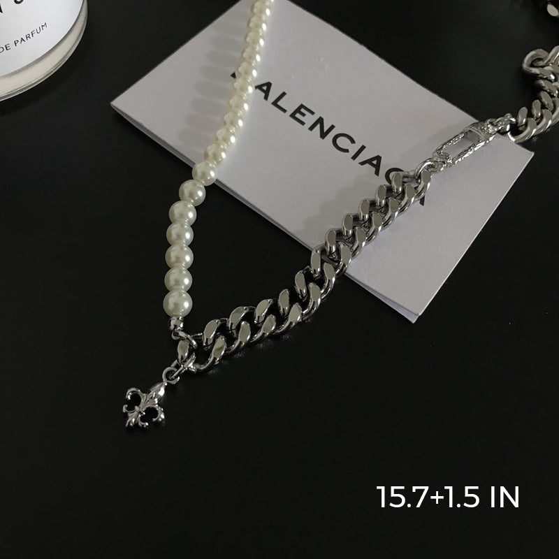 THE DIMIDIUM PEARLY CHAIN CHOKER