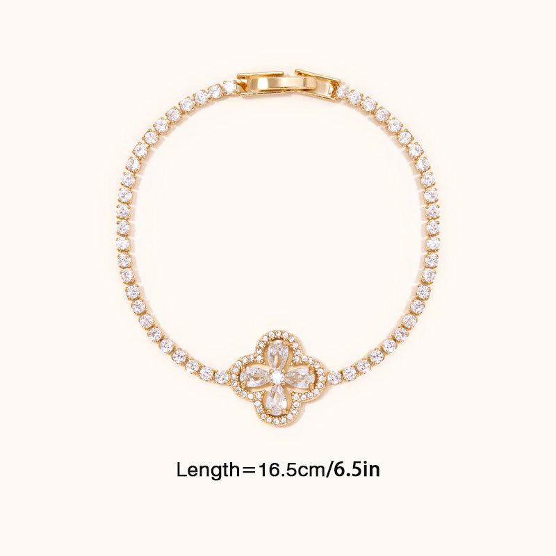 Lucky Four Leaf Clover Bracelet