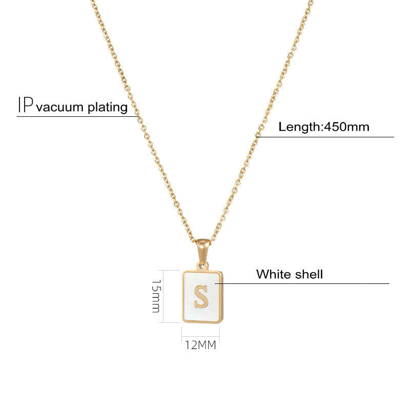Women's Stainless Steel Letter Necklace