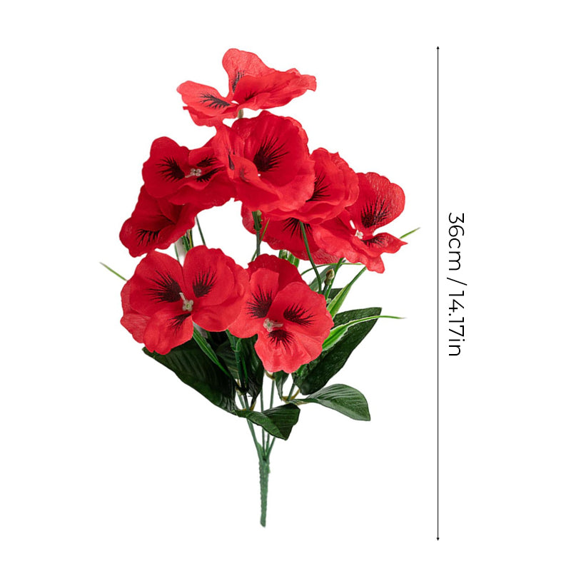 Outdoor Artificial Pansy Flowers