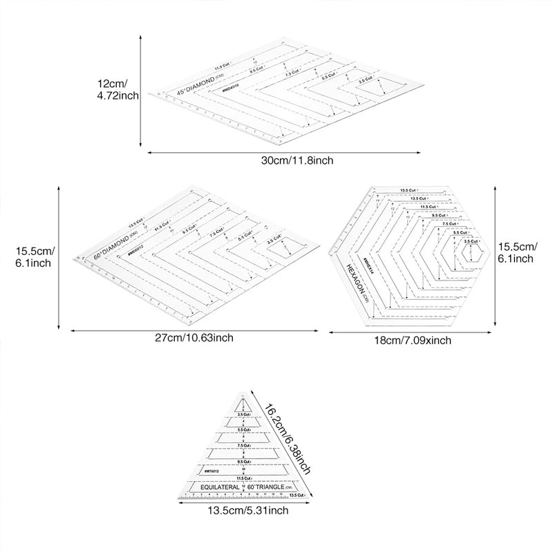 Creative Patchwork Quilting Rulers