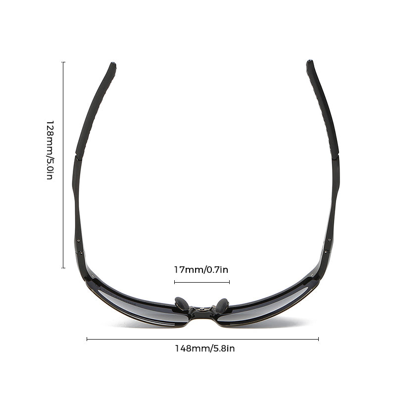 Men's Photochromic Sunglasses with Anti-glare Polarized Lens