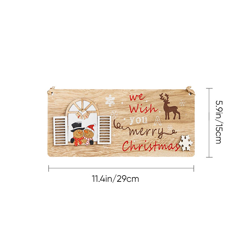 Christmas Wooden Hanging Sign