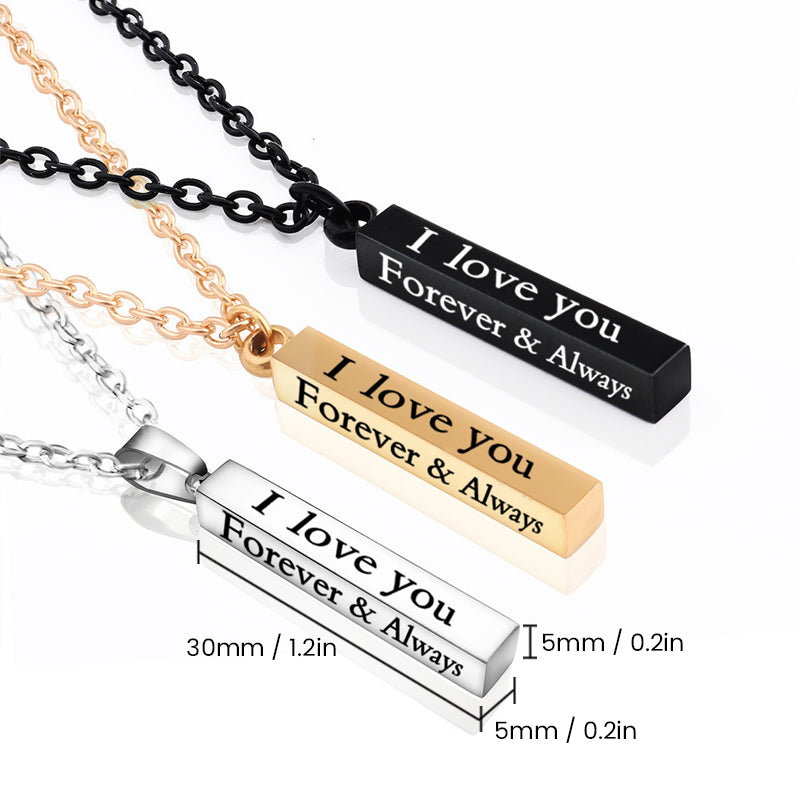Stainless Steel Wishing Post Pendant Necklace