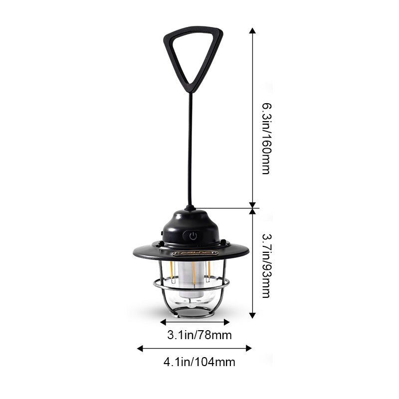 Retro Waterproof LED Camping Light