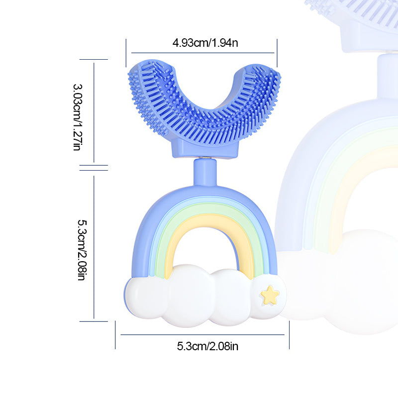 Kids Rainbow U-shaped Toothbrush
