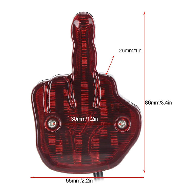 Middle Finger Rear Light