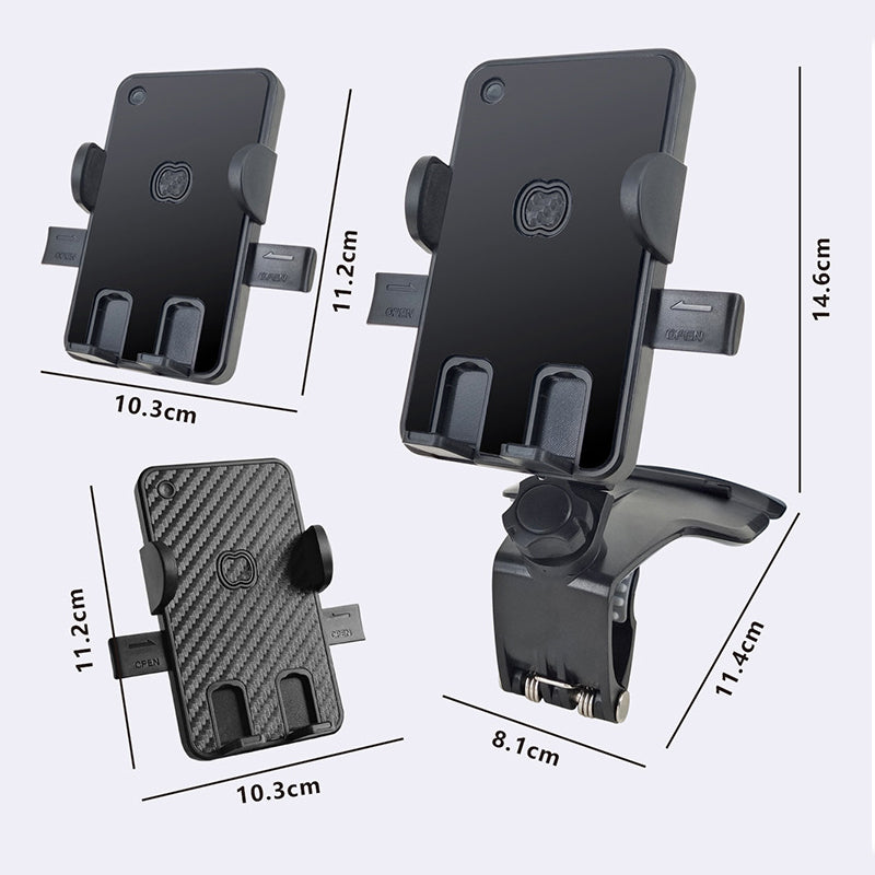 Car Rotating Dashboard Clip Cell Phone Holder