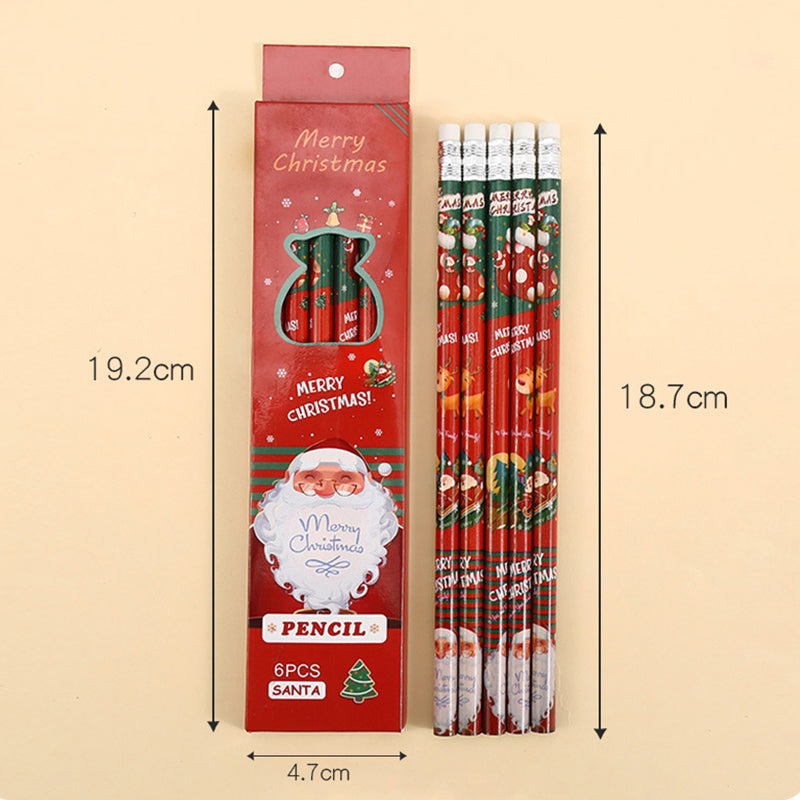 Christmas Pencils with Erasers