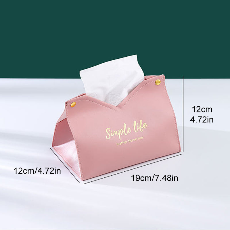 Leather Tissue Storage Box