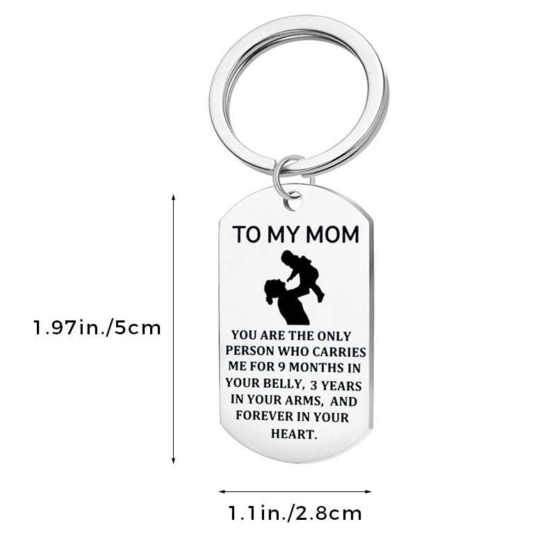 TO MY MOM Keyring, Necklace