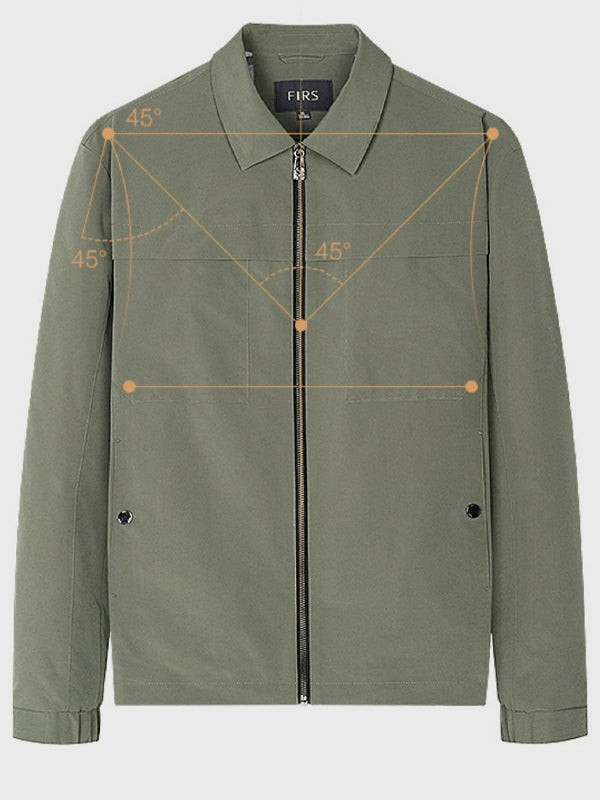 Middle-aged Solid Color Casual Jacket
