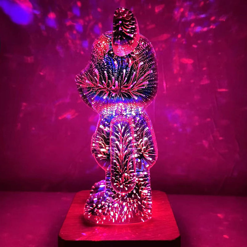 3D Fireworks Bear Lights